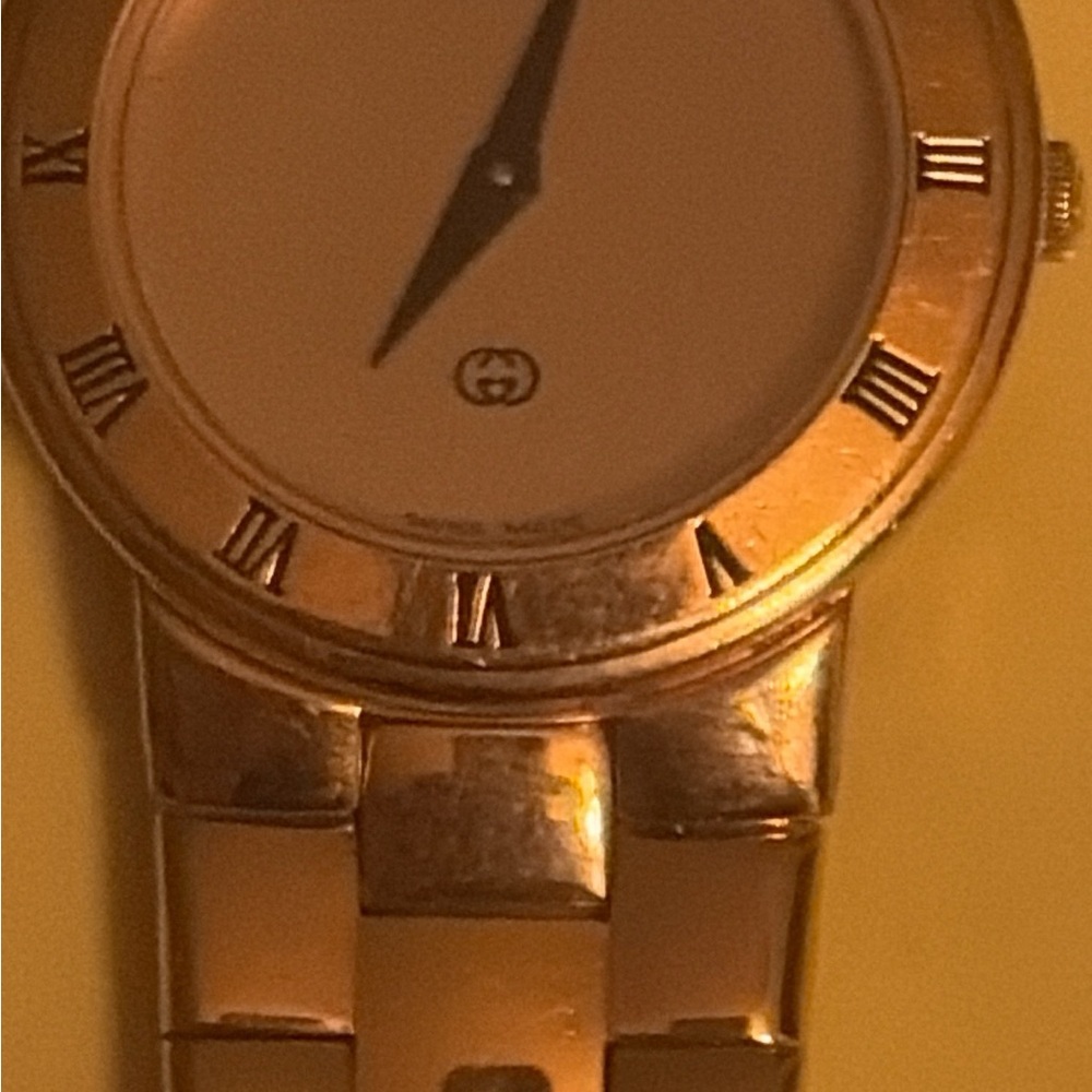 Gucci Vintage Gold 18 kt Gold Plated ladies watch with mineral crystal - Picture 5 of 5